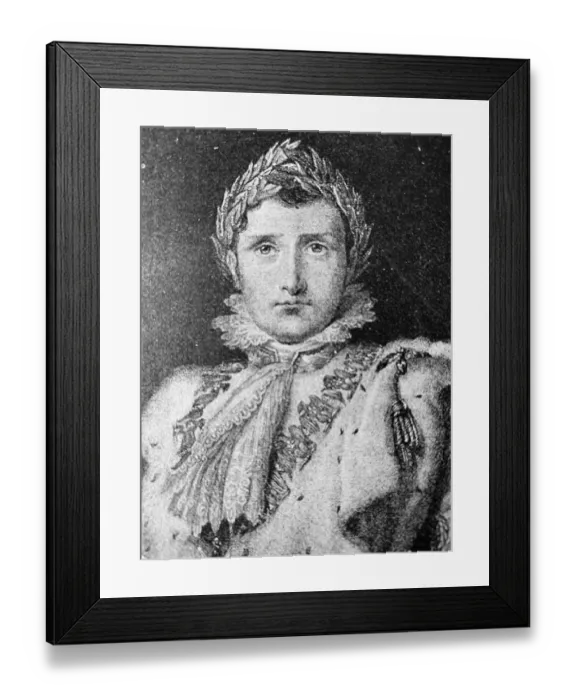 Framed Print : Portrait of Napoleon with laurel wreath Framed Print : Portrait of Napoleon with laurel wreath