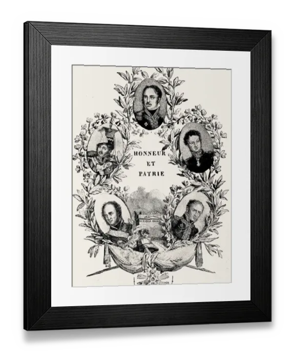 Framed Print : Generals of Napoleon Bonaparte Framed Print : Generals of Napoleon Bonaparte