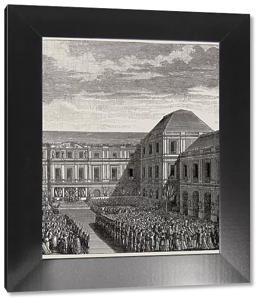 Festival celebrating Napoleon Bonaparte at the Palace of the Directoire, after Treaty