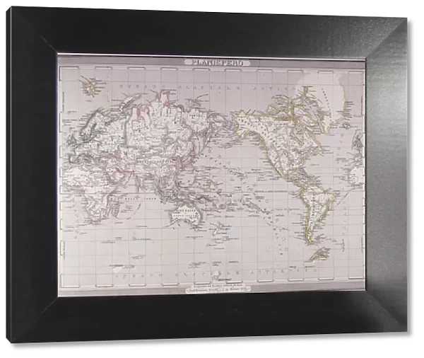 Planispheric Map of the World