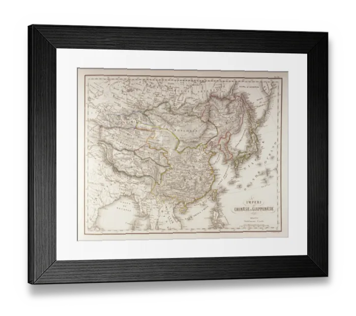 Framed Print : Chinese and Japanese Empires Framed Print : Chinese and Japanese Empires