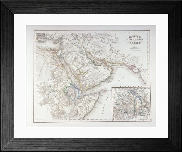 Framed Print : West Africa and Arabia Framed Print : West Africa and Arabia