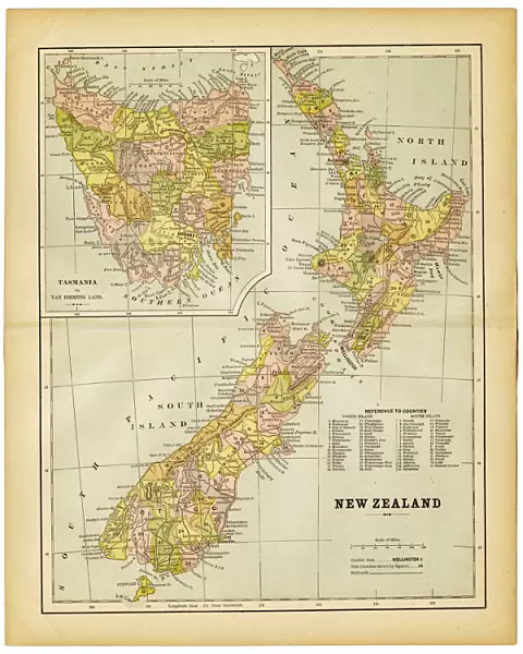 map of new zealand 1883