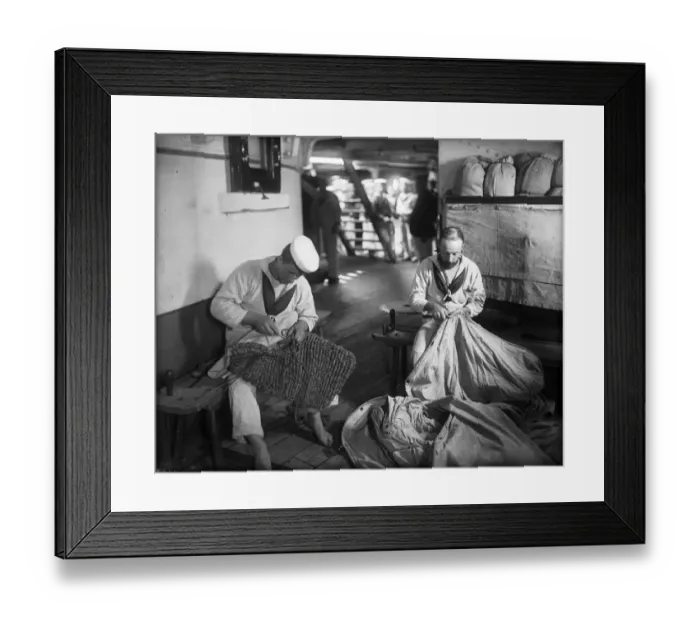 Framed Print : Sailmaking Framed Print : Sailmaking
