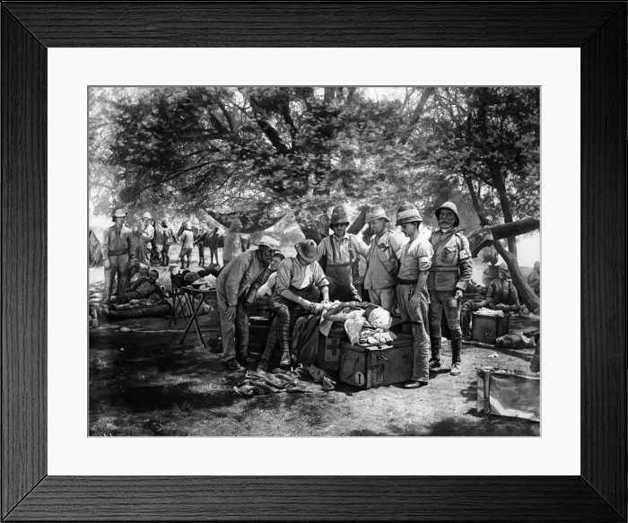Framed Print : Boer War. Major Fords field Hospital in Paordelerg Framed Print : Boer War. Major Fords field Hospital in Paordelerg