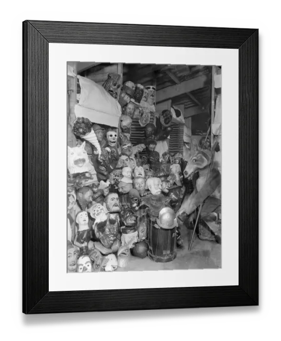 Framed Print : Clarksons Masks Framed Print : Clarksons Masks