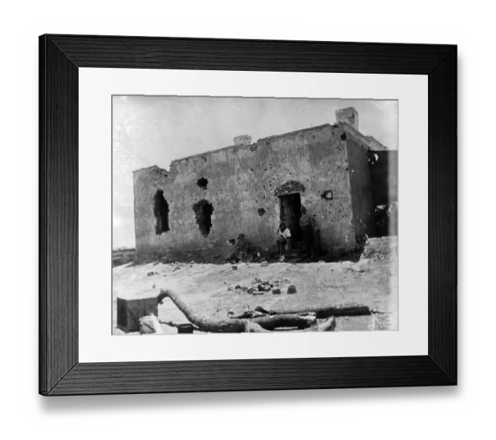 Framed Print : Boer War. circa 1900: Back view of the White Hazae at Modder River Framed Print : Boer War. circa 1900: Back view of the White Hazae at Modder River