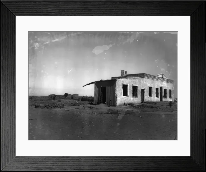 Framed Print : Boer War. circa 1900: Demolished Boer Fort after the Battle of Modder River