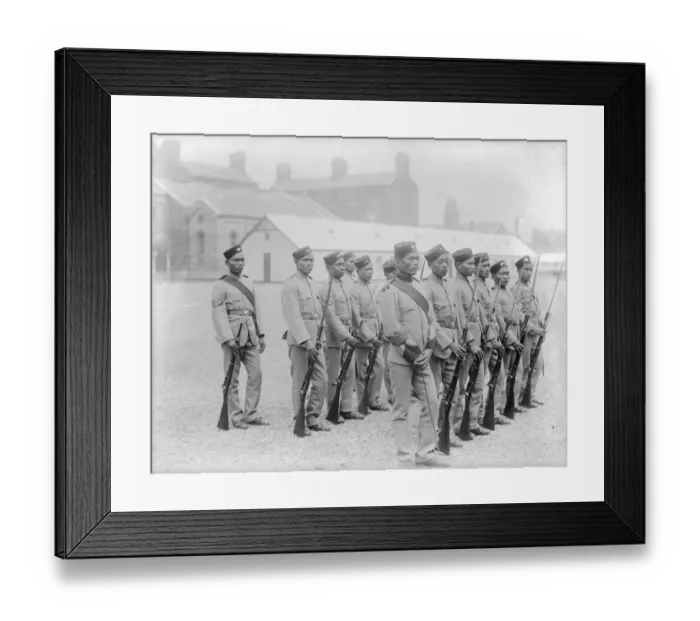 Framed Print : Dyak Soldiers Framed Print : Dyak Soldiers