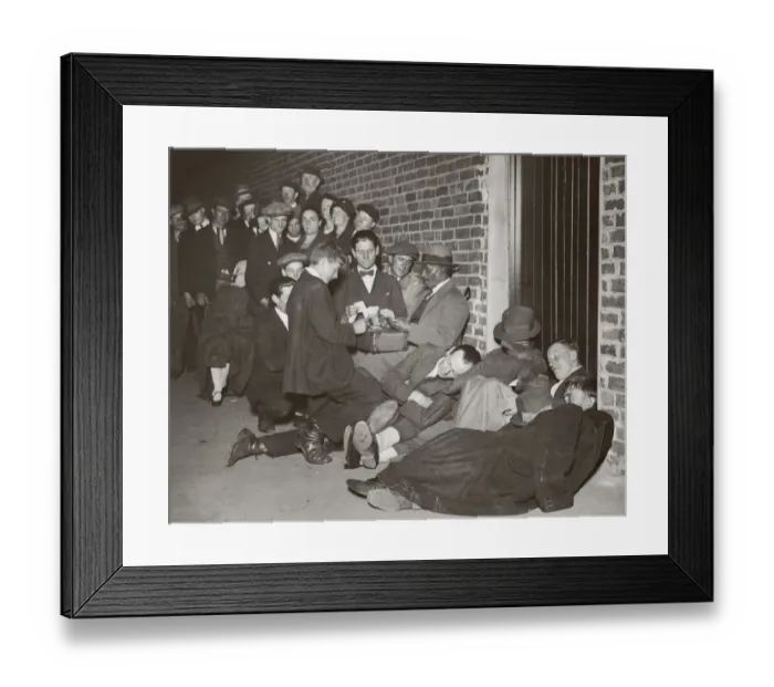 Framed Print : All-Night Queue Framed Print : All-Night Queue