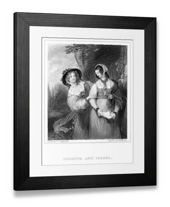 Framed Print : Doretta and Isabel Framed Print : Doretta and Isabel