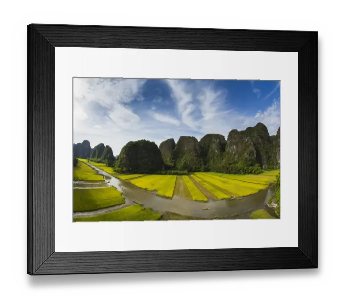 Framed Print : Cornfield River (Song Ngo Dong), Ninh Binh, Vietnam Framed Print : Cornfield River (Song Ngo Dong), Ninh Binh, Vietnam