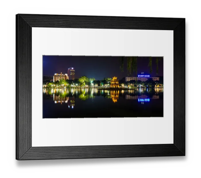 Framed Print : Hoan Kiem Lake, Night, Old Quarter Hanoi, Vietnam Framed Print : Hoan Kiem Lake, Night, Old Quarter Hanoi, Vietnam