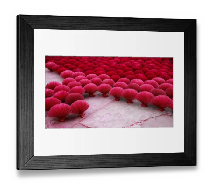 Framed Print : Vietnam - Red and Pink Incense Framed Print : Vietnam - Red and Pink Incense