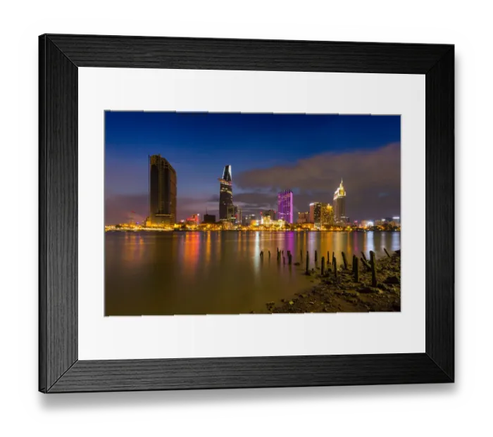 Framed Print : Landscape of Saigon, Ho Chi Minh City, Vietnam