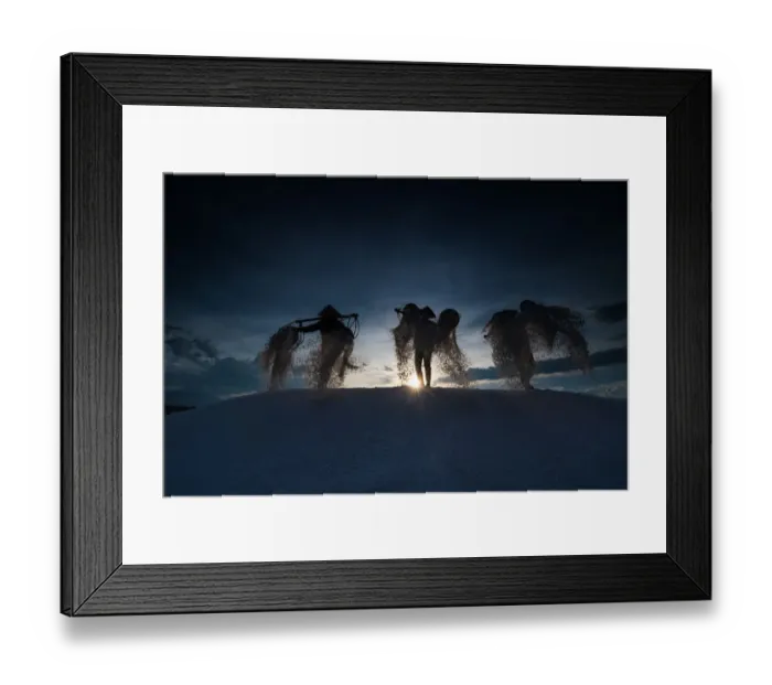 Framed Print : Three Woman Disembogue Salt