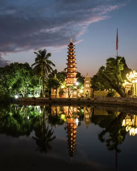 Tran Quoc Pagoda Landscape, Square, Hanoi, Vietnam