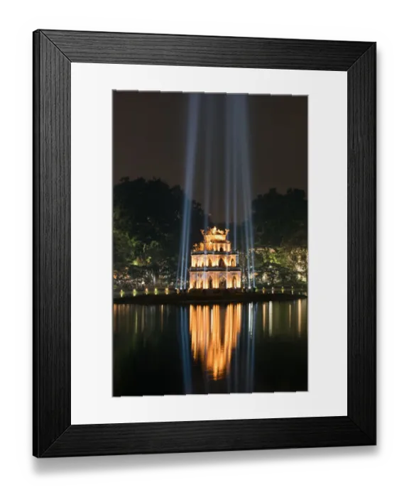 Framed Print : Turtle Tower in Hoan Kiem Lake, Hanoi, Vietnam Framed Print : Turtle Tower in Hoan Kiem Lake, Hanoi, Vietnam