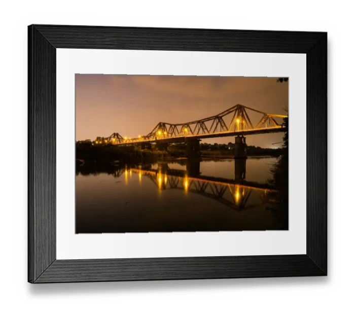 Framed Print : Vietnam - Reflections of Long Bien bridge on Song Hong river, Hanoi Framed Print : Vietnam - Reflections of Long Bien bridge on Song Hong river, Hanoi