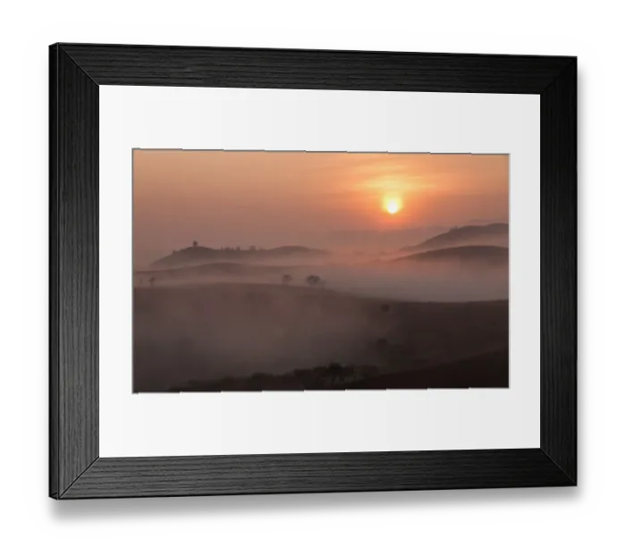 Framed Print : Moc Chau Plateau on Sunrise - Vietnam - Travel Destination