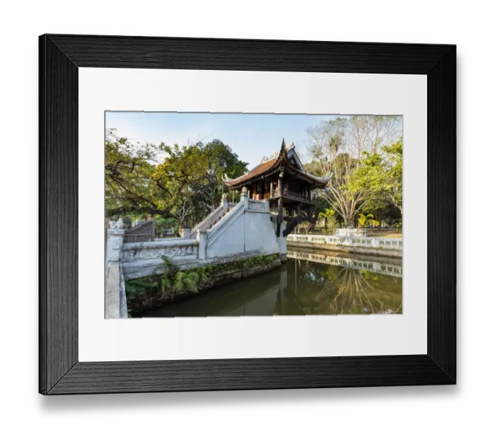 Framed Print : One Pillar Pagoda, Hanoi, Sunny Day, Vietnam Framed Print : One Pillar Pagoda, Hanoi, Sunny Day, Vietnam
