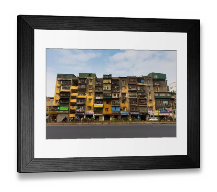 Framed Print : Old Apartment, Hanoi, Vietnam Framed Print : Old Apartment, Hanoi, Vietnam
