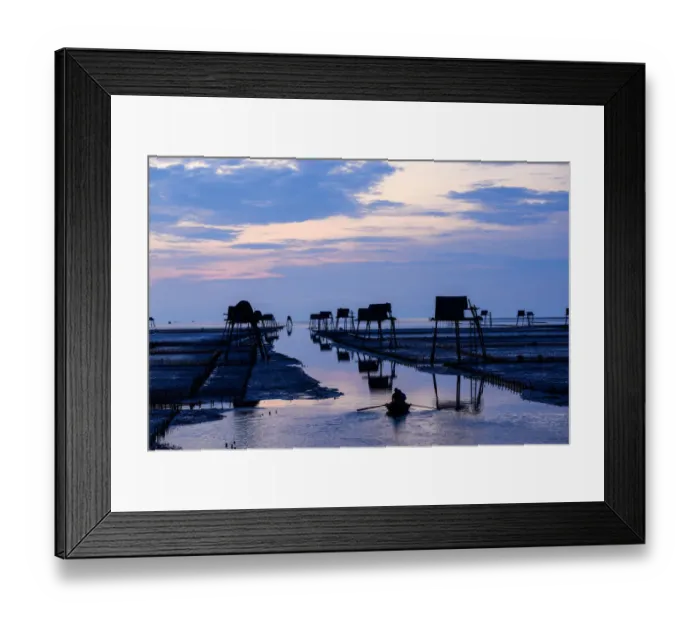 Framed Print : Vietnam landscape - Dong Chau - Thai Binh landscapes