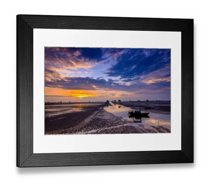 Framed Print : Vietnam landscape - Dong Chau - Thai Binh fullmoon Framed Print : Vietnam landscape - Dong Chau - Thai Binh fullmoon
