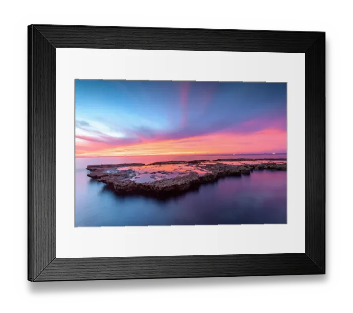 Framed Print : Sunrise in Rai Cave, Vinh Hy Beach, Vietnam
