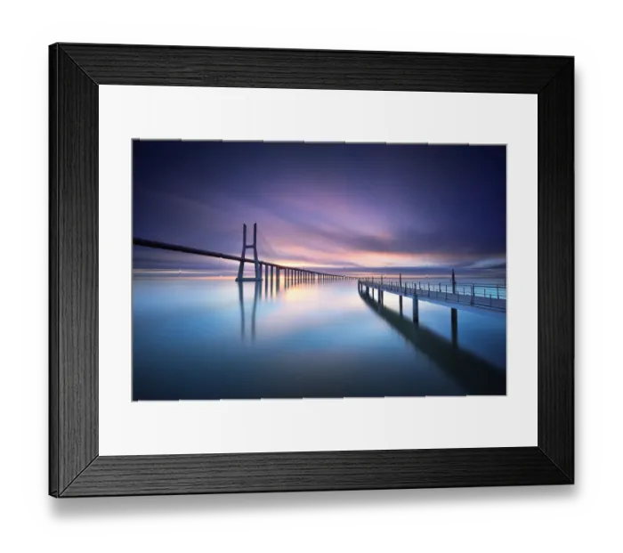 Framed Print : Sunrise in Vasco da Gama bridge Framed Print : Sunrise in Vasco da Gama bridge