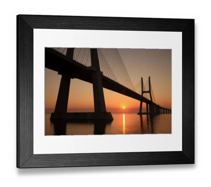 Framed Print : Vasco da Gama Bridge, Lisbon, Portugal Framed Print : Vasco da Gama Bridge, Lisbon, Portugal