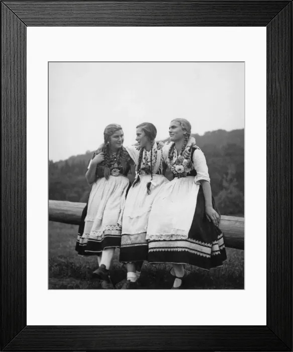 Framed Print : Hessian Girls Framed Print : Hessian Girls