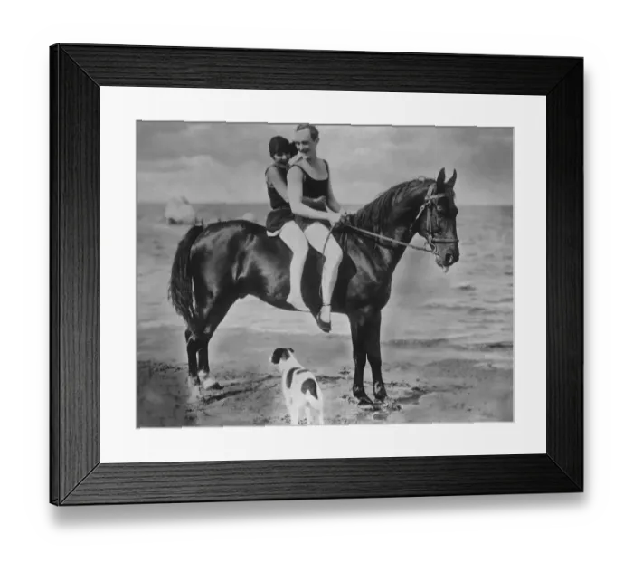 Framed Print : Horse Riding On The Beach Framed Print : Horse Riding On The Beach