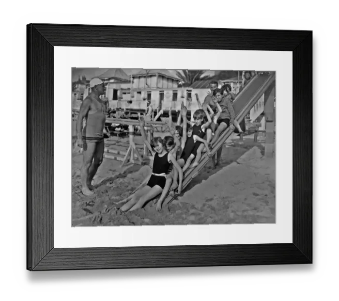 Framed Print : Seaside Slide
