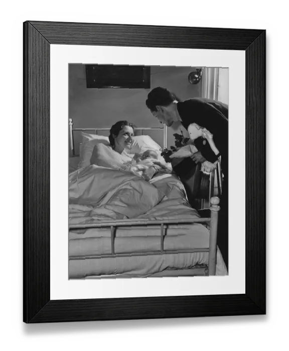 Framed Print : Visiting The Newborn Framed Print : Visiting The Newborn