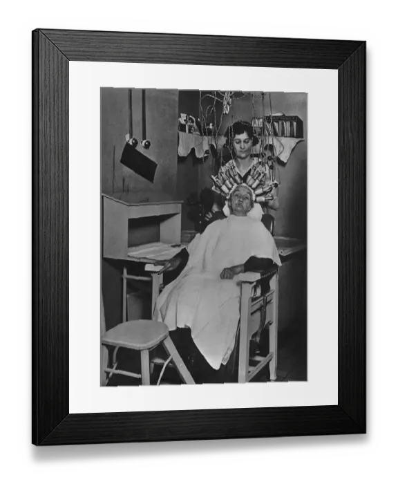 Framed Print : At The Hairdressers Framed Print : At The Hairdressers