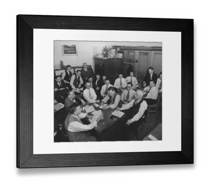 Framed Print : Sales Meeting Framed Print : Sales Meeting