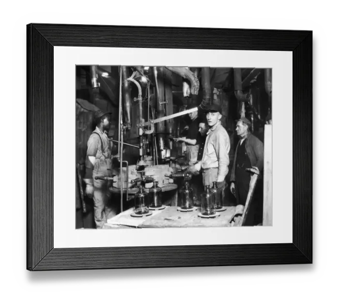 Framed Print : Bottle Factory