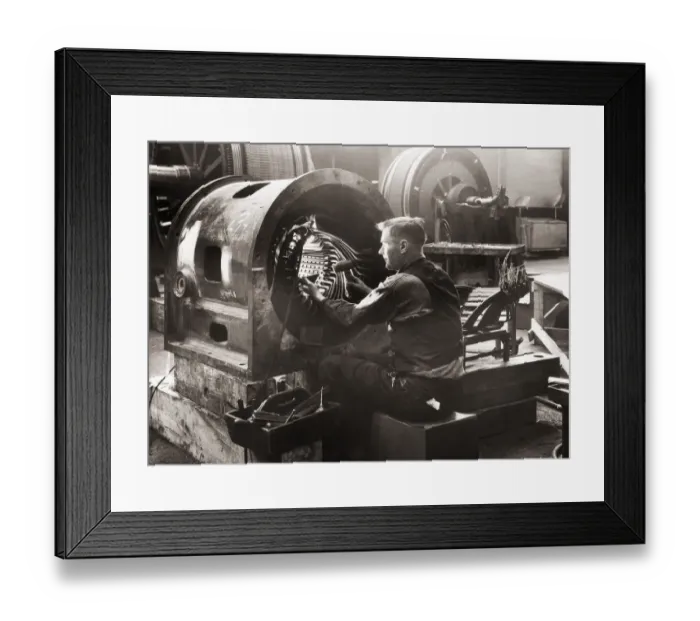 Framed Print : Turbine Manufacture Framed Print : Turbine Manufacture