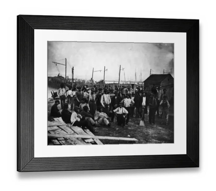 Framed Print : Black Workers Framed Print : Black Workers