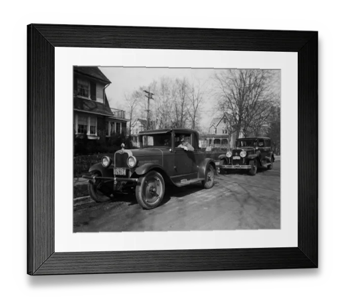 Framed Print : Suburban Motorist And His Chariot