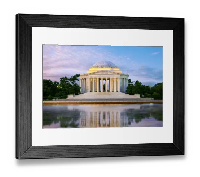 Framed Print : Sunrise, Jefferson Memorial Framed Print : Sunrise, Jefferson Memorial