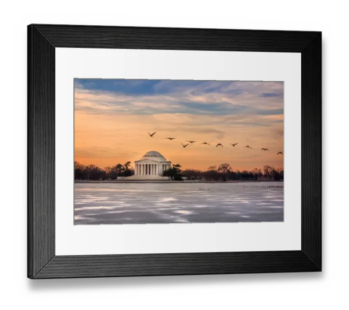 Framed Print : Jefferson Memorial at sunrise Framed Print : Jefferson Memorial at sunrise