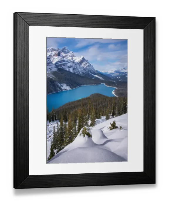 Framed Print : Winter Peyto Lake, AB, Canada Framed Print : Winter Peyto Lake, AB, Canada