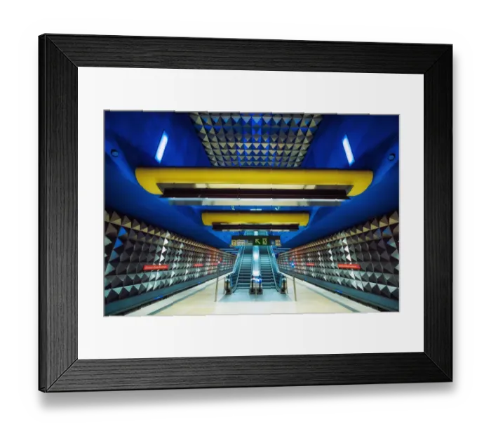 Framed Print : The Beautiful subway station in Munich, Germany Framed Print : The Beautiful subway station in Munich, Germany