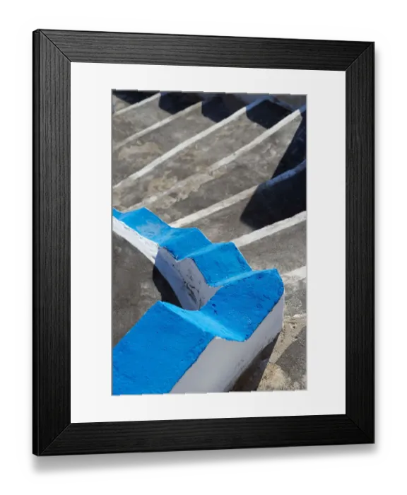 Framed Print : The unique stair style of Cyclades islands, Greece Framed Print : The unique stair style of Cyclades islands, Greece