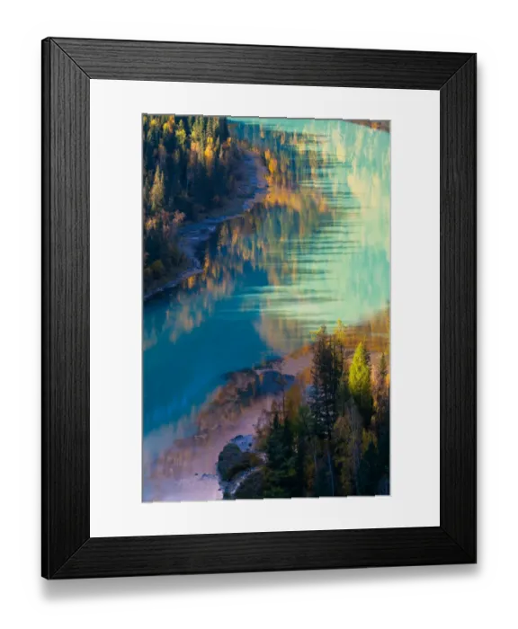 Framed Print : Moon Lake, Kanas National Park, Xinjiang, China Framed Print : Moon Lake, Kanas National Park, Xinjiang, China