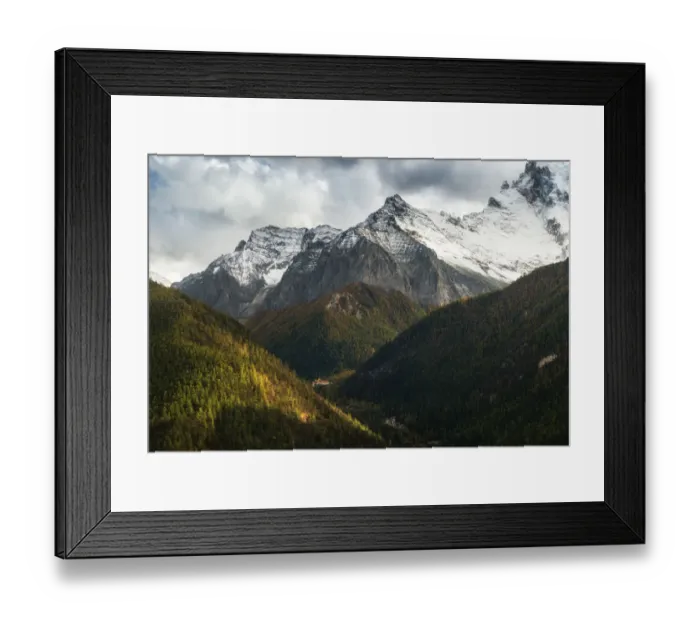 Framed Print : Yading Nature Reserve in autumn season, Sichuan, China