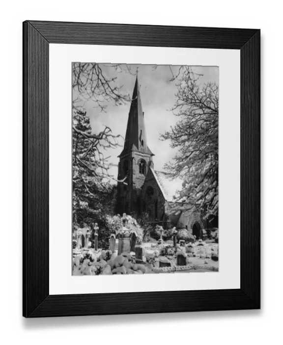 Framed Print : Winter Churchyard Framed Print : Winter Churchyard