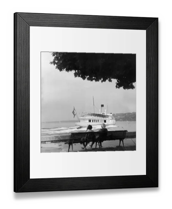 Framed Print : Steamer On Lake